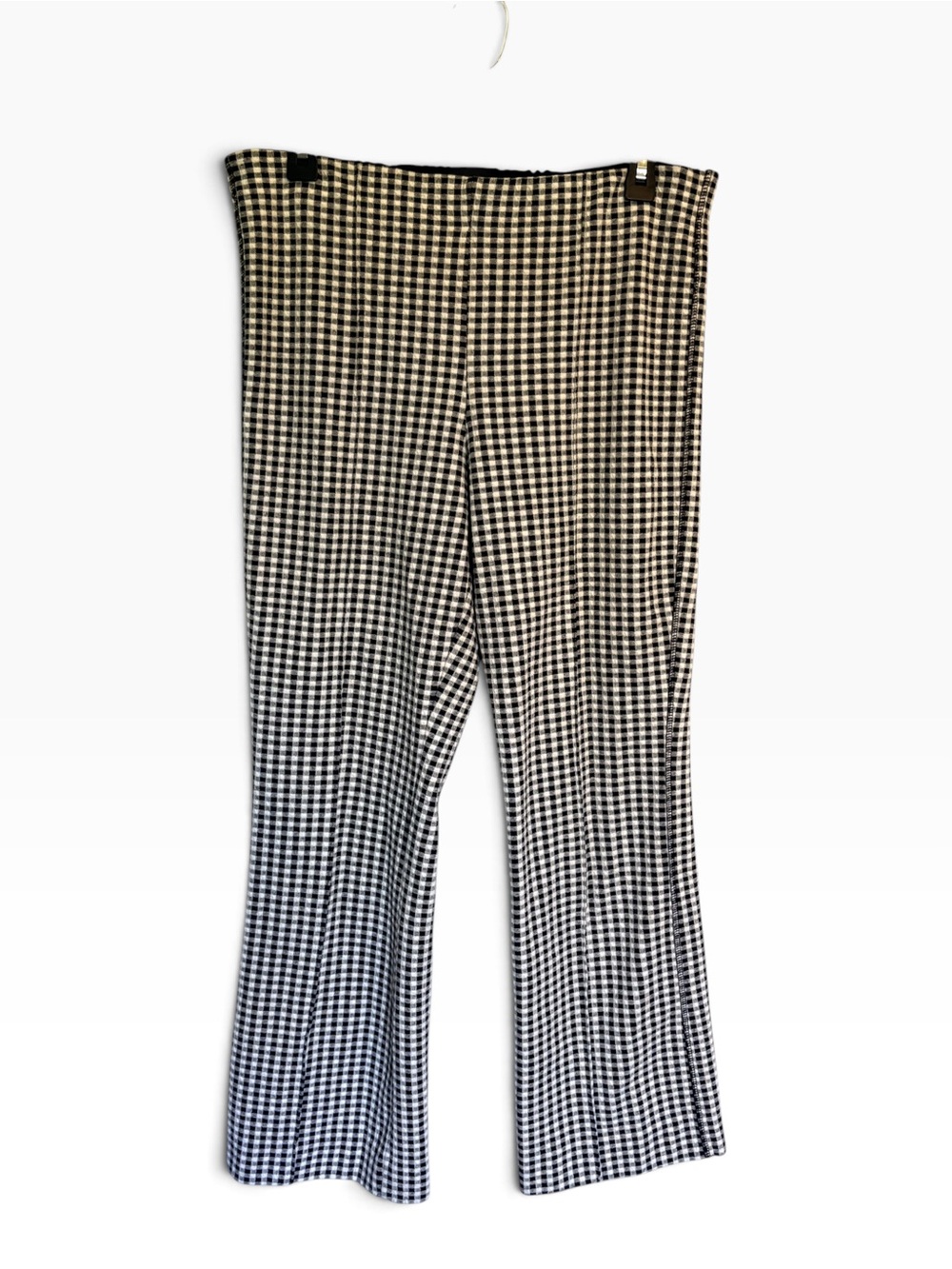 Maeve Anthropologie Gingham Kick Flare Pants Y2K Preppy Mod M